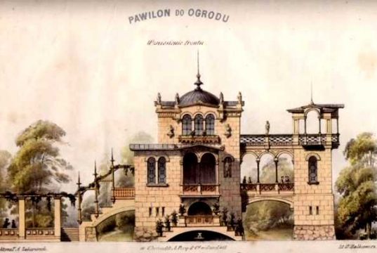 Rycina z zeszytów "Praktyczne budownictwo wiejskie" Aleksandra Zabierzowskiego. Arch. autora.