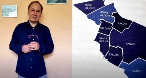 Włochowskie historie odsłona 3 - dr Robert Gawkowski z mapą włochowskich osiedli